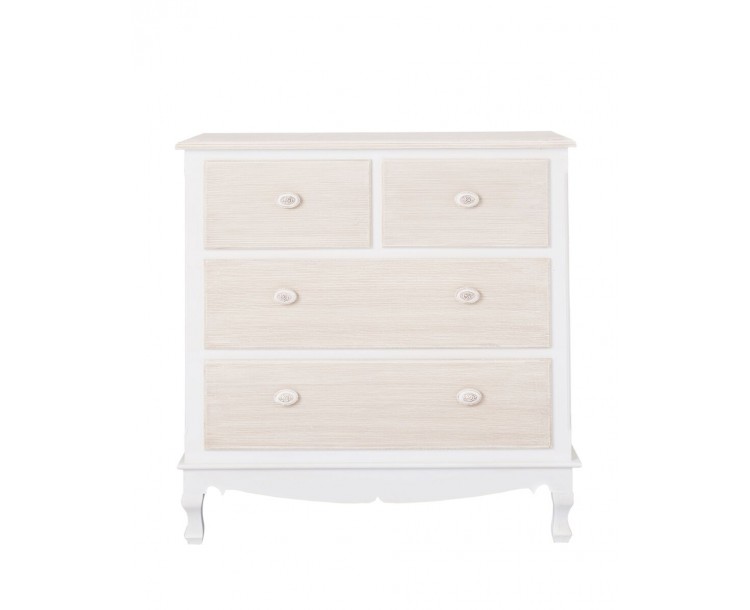 Juliette Shabby Chic White Vintage 2+2 Chest of Drawers